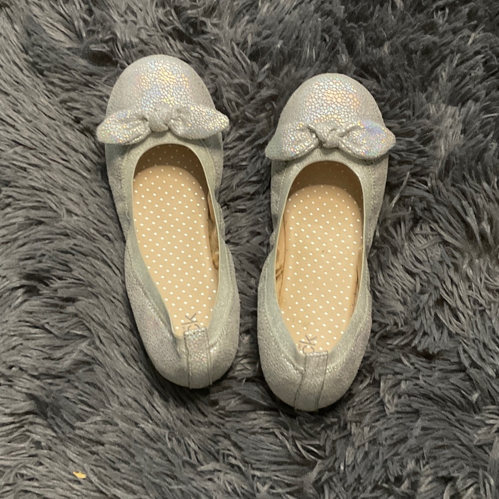 Nordstrom Rack Kids Remma Shimmer Ballet Flats NEW!